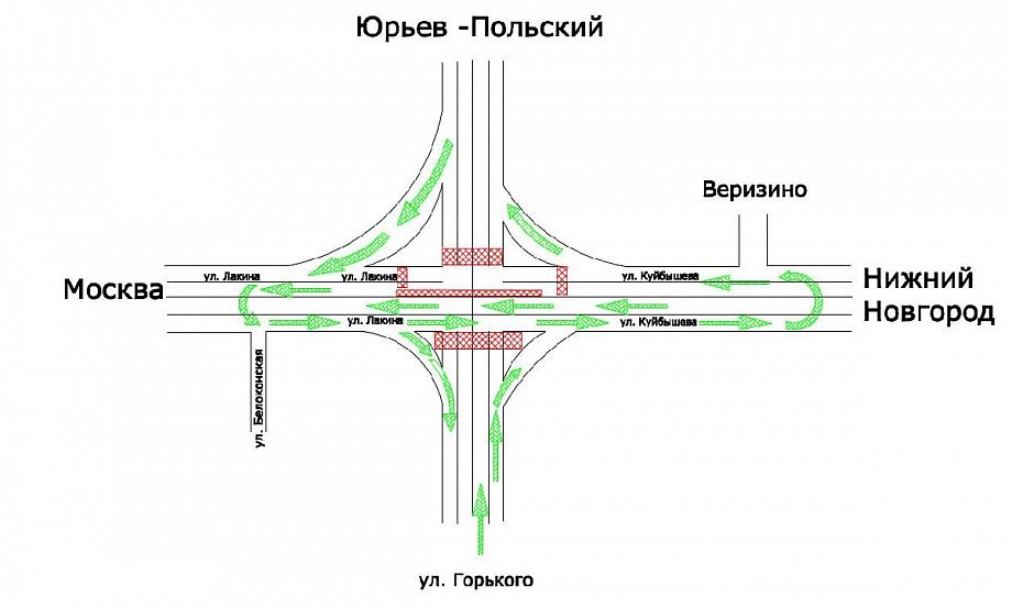 Ремонтировать перекресток на Содышке будут по ночам