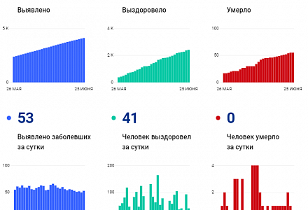 Количество заболевших коронавирусом во Владимирской области больше, чем количество выздоровевших