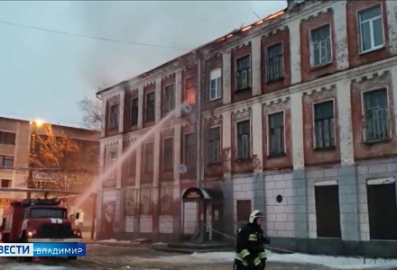 Новый год во Владимирской области начался с серии крупных пожаров