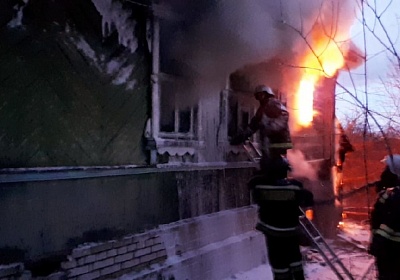 Пожар в жилом доме в Меленковском районе потушен