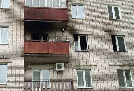 В Коврове ночью загорелся многоквартирный дом