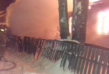 На пожаре в деревне Мохра Владимирской области пострадал человек