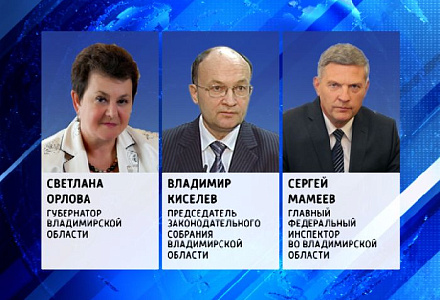 Первые лица области поздравляют жителей 33 региона с Днем защитника Отечества